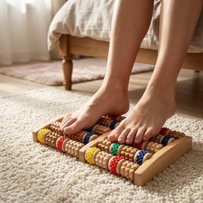 rouleau massage pied colorer