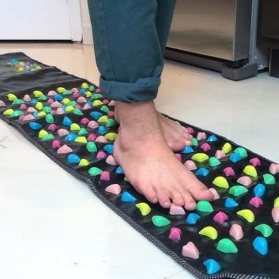 Tapis d acupression marche bien etre