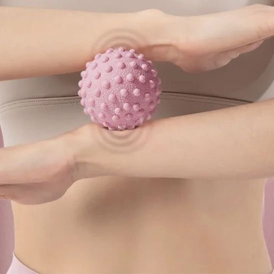boule de massage rose