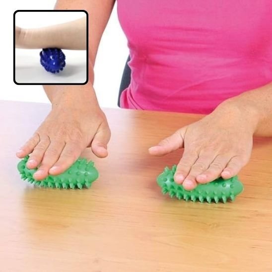 boule de massage vert