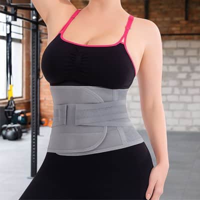 Ceinture lombaire gris ajustable
