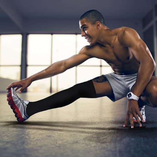 Chaussette compression running flexible