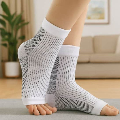 Chaussette de compression blanc 