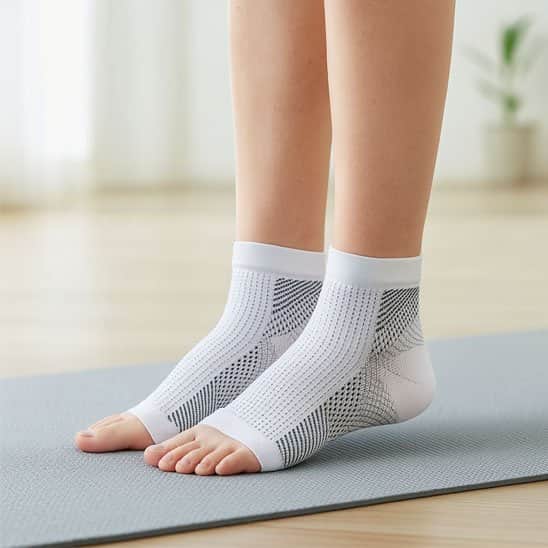Chaussette de compression orteil libre
