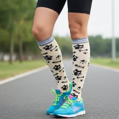 Chaussette de compression running respirant