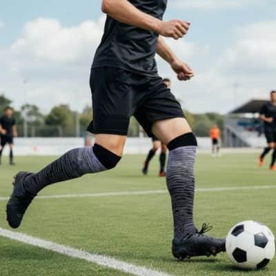 Chaussettes de compression bleu