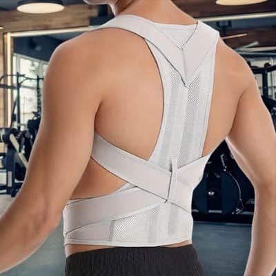Correcteur de posture blanc