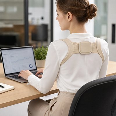 Correcteur de posture dos discret