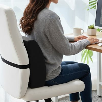 Coussin lombaire travaille de bureau