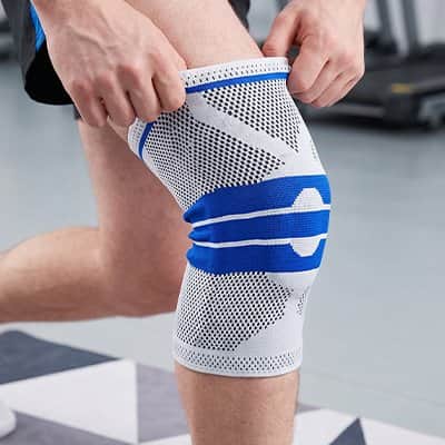 Genouillère pour le sport​ blanc 