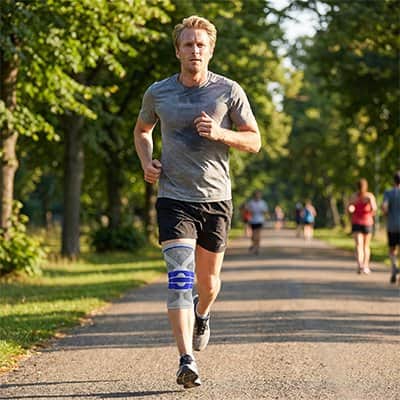 Genouillère pour le sport​ en silicone