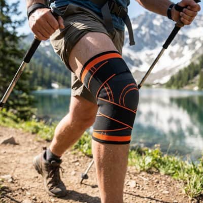 Genouillère pour le sport​ orange