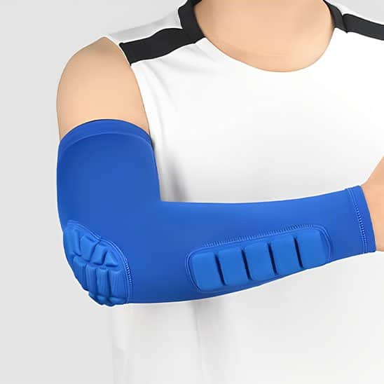 Manchon de compression bleu