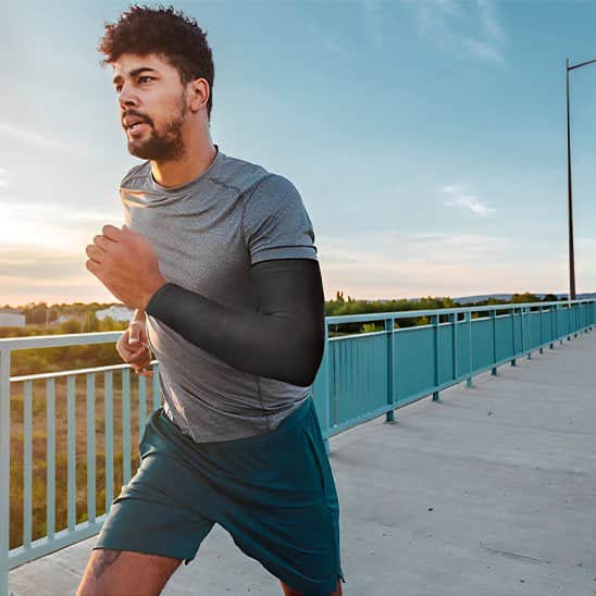 Manchon de compression bras élastiques