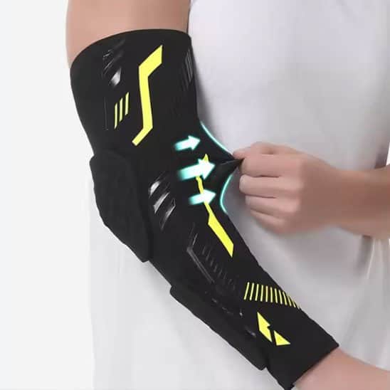 Manchon de compression jaune et noir