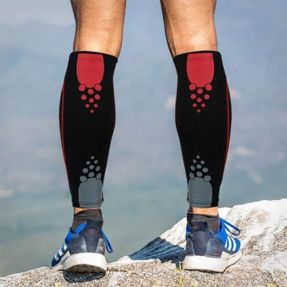 Manchon de compression mollet rouge