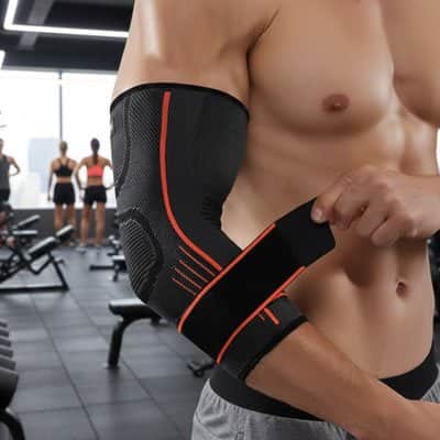 Manchon de compression orange