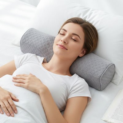 Oreiller cervical lavable respirant