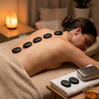 Pierre chaude massage spa