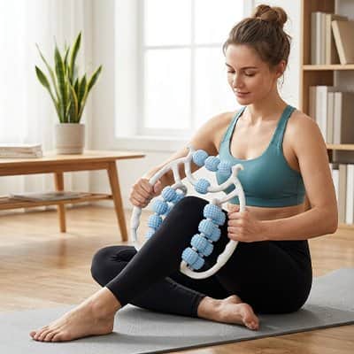 Rouleau de massage Bleu