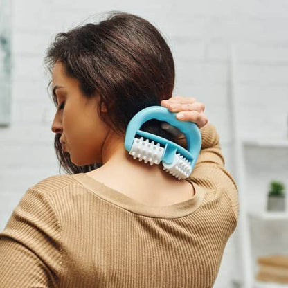 Rouleau de massage mini bleu