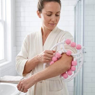 Rouleau de massage rose