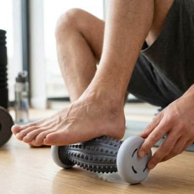 rouleau massage pied portable
