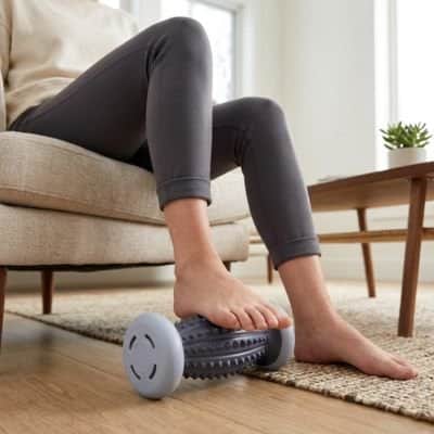 rouleau massage pied simple