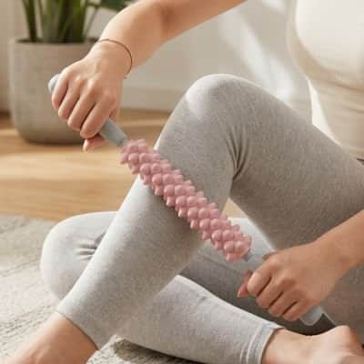 rouleaux de massage rose