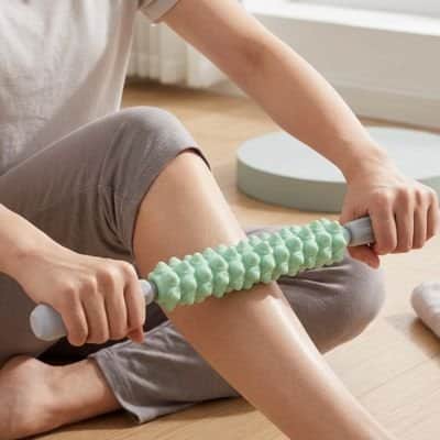 rouleaux de massage vert
