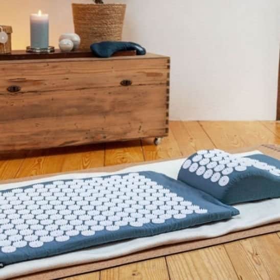 Tapis d acupression bleu